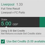 what are bet credits on bet365